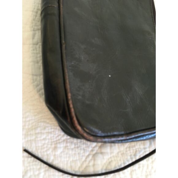 American West Dark Brown Tooled Leather Western Shoulder bag / Purse - Picture 8 of 9